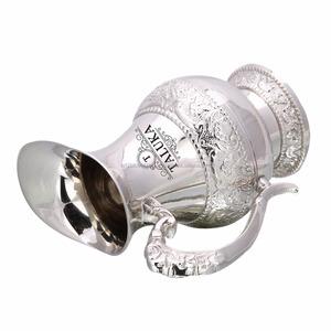 Ensemble en laiton plaqué nickel 50 oz, carafe de rangement d'eau de luxe, de style royal - Product Image 3