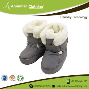 OEM ซัพพลายผ้าฝ้ายอินทรีย์เบบี้บู๊ทส์ในราคาที่ต่ำ-เด็กทารกชายรองเท้าบู๊ตผ้าฝ้ายสีที่สวยงาม - Product Image 3
