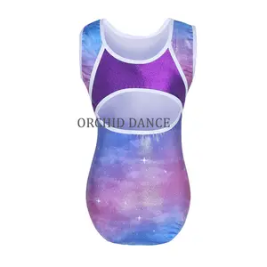 High Quality Cheap Children Sexy Sleeveless Spandex Wholesale Gymnastics Leotards