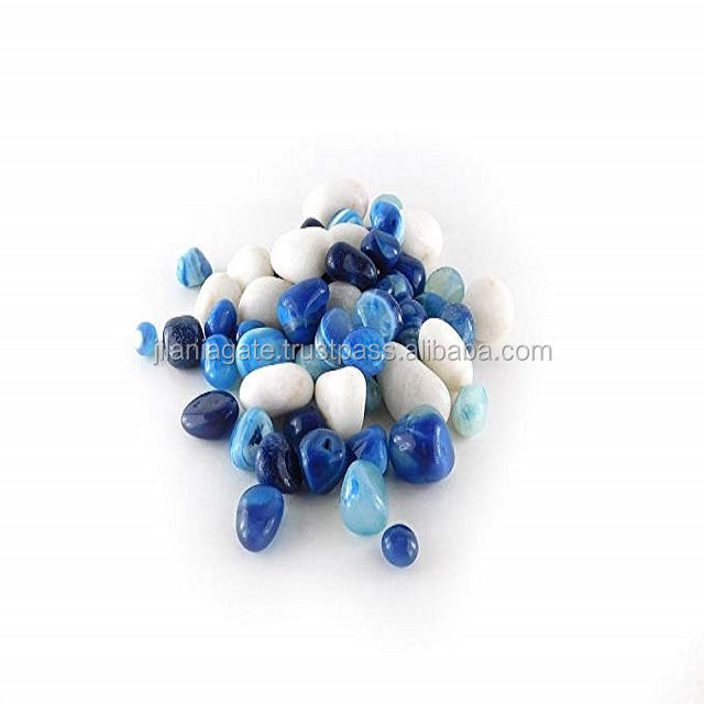 Blue-White Onyx Pebble