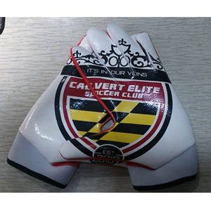 2024 guantes de fútbol de látex impresos por sublimación personalizados para jóvenes suave antideslizante de silicona Palma invierno deportes al aire libre Ropa Americana - Product Image 3