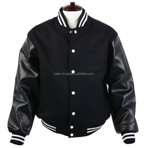 KVJ19 Chaqueta Varsity de Lana de Primera Calidad para Hombre, Abrigo de Invierno, Capucha Decorativa Bordada, Proceso de Tinte Personalizado, Sin Cuello - Product Image 5