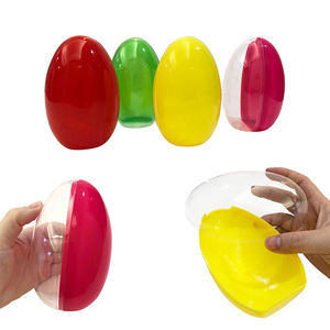 Hot 12*8 Cm Transparante Split <span class=keywords><strong>Egg</strong></span> <span class=keywords><strong>Surprise</strong></span> Easter Capsule Speelgoed Voor Snoep