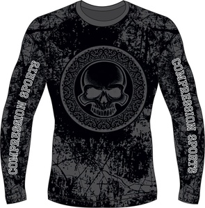 ชุดรัดรูปเล่นกีฬาสำหรับผู้ชาย,เสื้อป้องกันผื่นทางกล้ามเนื้อแขนยาวสำหรับ MMA BJJ มวยปล้ำใส่เล่นการต่อสู้ Jiu Jitsu - Product Image 5