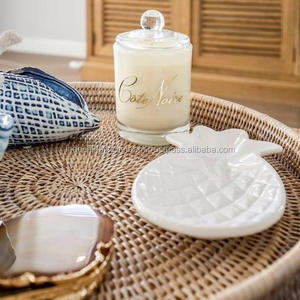 Wholesale White Rattan Serving <b>Round</b> <b>Tray</b> Made in Vietnam - Product Image 4