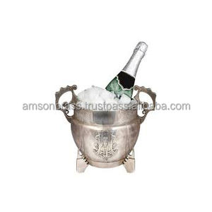 Seau à glace en métal Refroidisseur de vin Seau à glace en aluminium de haute qualité Seau à vin de luxe écologique avec pinces - Product Image 3