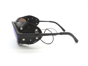 แว่นกันแดดแบบมีแผ่นป้องกันด้านข้างหนังดีไซน์เนอร์ที่ถอดออกได้ - Product Image 5