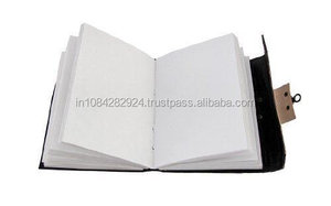 Journal de voyage vintage élégant fait à la main en cuir véritable gaufré de la trinité celtique carnet de croquis avec fil cahiers couverture rigide - Product Image 4