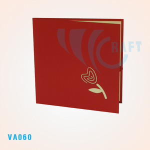 Top tendance 3D fleur Pop-up carte de voeux artisanat en papier fait main du Vietnam cadeau et artisanat - Product Image 3