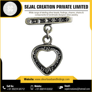 Handmade 925 Sterling Silver <b>Toggle</b> Clasp Bulk Supply From India Jewelry Findings for <b>Necklaces</b> Chains in Sizes 3mm 4mm 5mm - Product Image 5