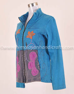 Chaqueta con capucha y estampado de flores, CSWJ 361 - Product Image 4