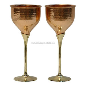 Metal <strong>Copper</strong> Goblet <strong>Wine</strong> <strong>Glass</strong> for Home Bar Hotel Drinking Use - Product Image 4