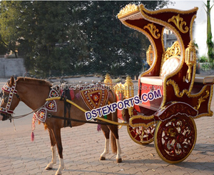 Boda de caballo de madera de carruaje de Cenicienta carruaje Victoria a caballo - Product Image 6