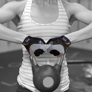 Gants de sport REEDOT unisexes, demi-doigts, en cuir PU, pour la protection des doigts, respirants et confortables pour la musculation - Product Image 3