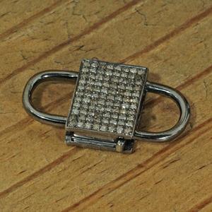 Haute qualité 925 Sterling Silver Pave Diamond Wholesale Finding Fabricant - Product Image 3