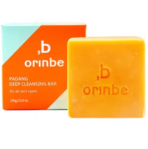 Skin Care ORINBE Padang Deep Cleansing Bar Private Label Korean Natural Handmade Soap Bath Soap Toilet Soap White Natural Scent