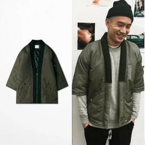 Última chaqueta de bombardero de invierno para hombre, ropa de exterior personalizada, lona, poliéster, cremallera, moda - Product Image 2