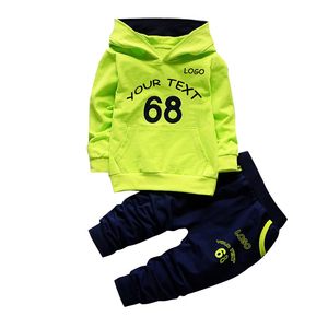 Combinaison de jogging en polyester/coton avec logo personnalisé, uniforme de sport pour enfants, vente en gros, 2020 - Product Image 4