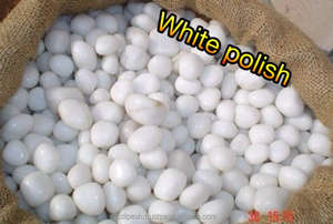 Cailloux décoratifs de conception moderne polis super blancs prix compétitif par tonne de pierre naturelle - Product Image 4