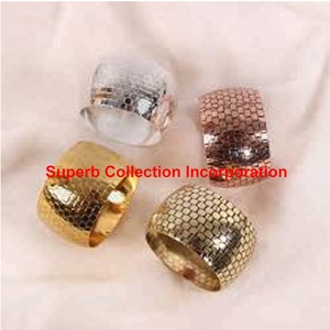 Anneau de serviette en cuivre et en laiton Anneau de serviette en métal stocké pour les occasions de fête - Product Image 4