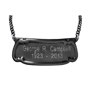 Plaque de nom en métal de style américain pour urne funéraire, fournitures funéraires - Product Image 6