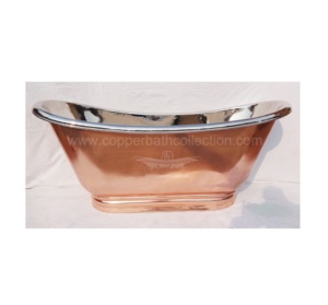 Bañeras de cobre y níquel, bañera de remojo con Pedestal, bañeras y bañeras de Material de cobre puro hechas a mano 100%, bañeras sólidas - Product Image 1