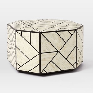 Mesa de Restaurante Moderna con Incrustaciones de Madreperla al Mejor Precio - Product Image 5