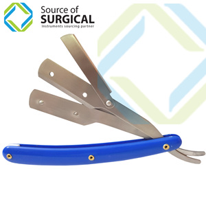 Mango de plástico profesional para maquinilla de afeitar recta - Product Image 3