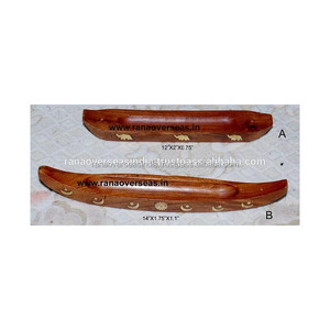 พรีเมี่ยมคุณภาพ Baot รูปร่างสีน้ําตาลไม้ธูปผู้ถือสติ๊กการทําสมาธิต Desktop เครื่องประดับธูปผู้ถือธูป Burner - Product Image 3