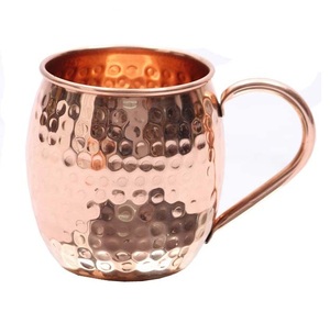 Copper Hammered Mule <b>Mug</b> <b>500ml</b> Capacity Metal Beer Barrel Handcrafted Mule <b>Mug</b> - Product Image 4