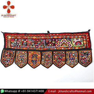 Miroir de travail brodé à la main, 3 pièces, Valance de décoration, maison, vente en gros - Product Image 2