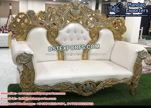 ชุดโซฟาสีขาวสีขาวสำหรับเวทีแต่งงานของมุสลิม - Product Image 5