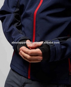 Servicio OEM Chaqueta Deportiva de Invierno para Hombre, Impermeable, Cortavientos, de Softshell, Rellena de Algodón, con Cremallera, Azul Marino - Product Image 3