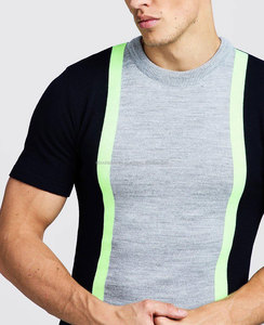 T-shirts unis unisexe vierges de haute qualité personnalisés en vrac 95% coton 5% Spandex ras du cou respirant - Product Image 3