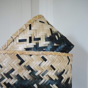 Zigzag Wholesale Elegant <b>Bamboo</b> Laundry <b>Basket</b> Rectangle Storage <b>Basket</b> for Clothing Cheap New Release with Rectangular Weaving - Product Image 5