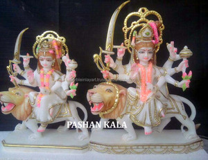 Statue perta en décoration et indien, Durga pia - Product Image 1