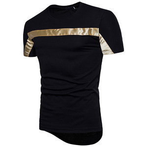 Camisetas de moda para hombre con rayas reflectantes - Product Image 1