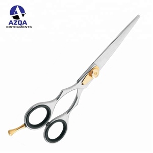 Ciseaux à cheveux en acier inoxydable, lame de rasoir, ciseaux à cheveux durables, outils de coupe de cheveux avec vis réglable - Product Image 4