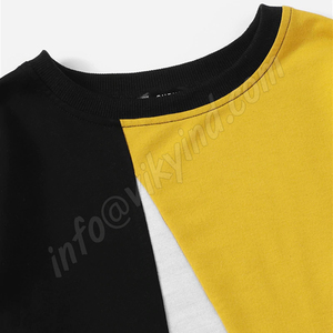 Conjunto de dos piezas formado por Jersey y pantalón de chándal, cuello redondo, costura lateral, contraste, elegante, otoño - Product Image 4