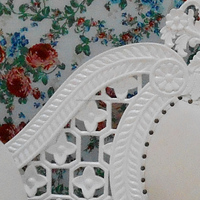 Mueble tallado en blanco para boda, 1 asiento