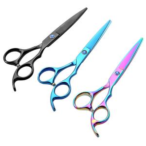 Japonés de acero inoxidable profesional de la belleza peluquería navaja de afeitar borde de corte de pelo tijeras de 6 "con gancho afilado tijeras de peluquero - Product Image 2