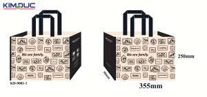 Sac à provisions non tissé de PP, sac fourre-tout écologique avec logo personnalisé en gros - Product Image 3
