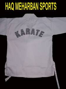 Uniforme de kárate unisex para estudiantes con cinturón de acero blanco gratis - Product Image 5