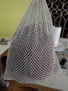 Filet écologique en coton biologique réutilisable, sac d'épicerie réutilisable pour courses, vente en gros, 200g - Product Image 3