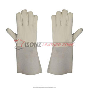 Guantes Industriales de Piel de Cabra, Guantes de Soldadura Personalizados, Anti-Impacto, Antideslizantes, Resistentes al Fuego y al Agua, Venta al Por Mayor, para Barbacoa y Soldadura TIG - Product Image 4