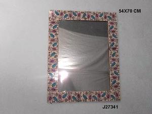 Coastal-Style Resin Mosaic Mirror <b>Frame</b> Multi-Colour Printed Patterns Wall Decor Wall Mirror Available in All Sizes and Styles - Product Image 5