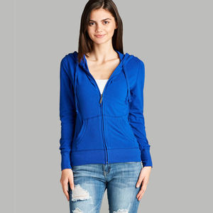 Women Zipper Style <b>Sweatshirt</b> Hooded and Side Pocket With Premium Quality for Ladies <b>Sweatshirt</b> Hoodies by Viky Industries - Product Image 2
