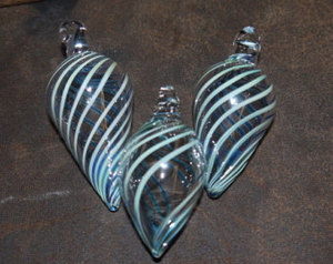 Boîte INS traditionnelle de luxe moderne faite à la main emballée ornements en verre de Noël écologique PC décoration de la maison décoration de Noël - Product Image 2