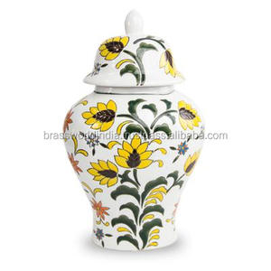Ceramic White Cremation Urns/<b>Funeral</b> Cremation by Brassworld India <b>Funeral</b> <b>Supplies</b> - Product Image 6