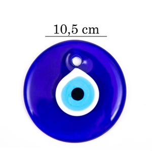 Perle ronde contre le mauvais œil, en verre, fait à la main, tendance turque, 1 pièce, 10.50 CM - Product Image 1